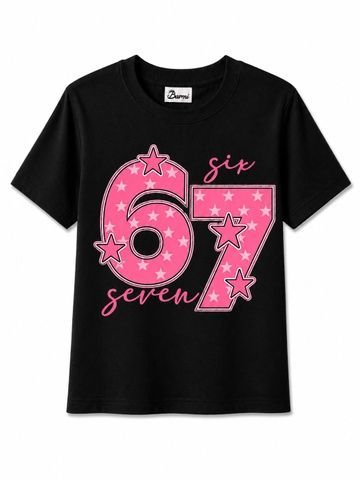 Футболка кулір з аплікацією №15, Чорна