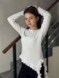 Реглан Асиметрія, Ангора-трикотаж Білий