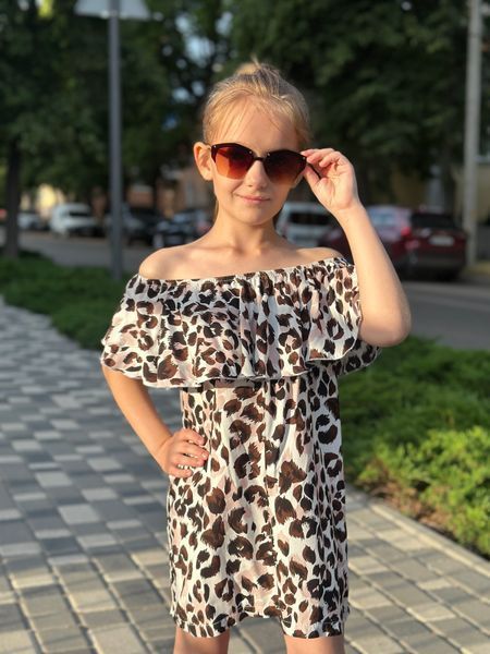 Сукня Рюш, Штапель Леопард