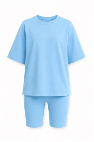Футболка Oversize + велосипедки Кулір, Тіффані
