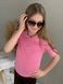Футболка Поло, Рубчик, Рожева
