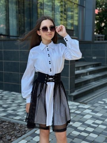 Сукня Емілі + корсет зі спідницею сітка