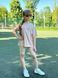 Футболка Oversize + велосипедки Кулір, Мокко