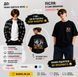 Футболка хлопчача Oversize кулір з аплікацією №31 Чорна