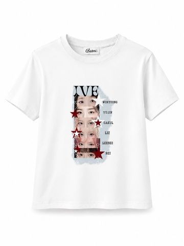 Футболка кулір з аплікацією №40, Біла