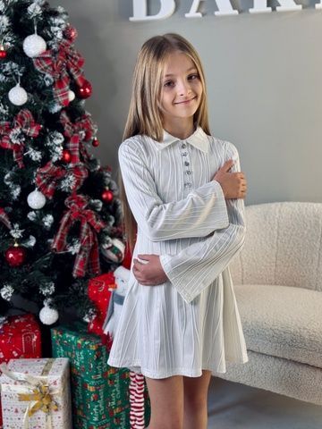 Сукня Базова Поло, Кулір фактурний, Білий