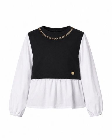 Блуза Oversize з ланцюжком
