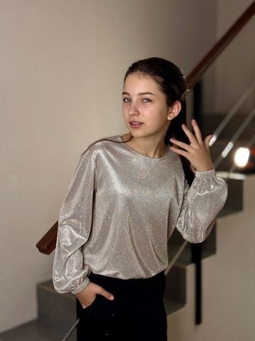Блуза Люрекс, Айворі