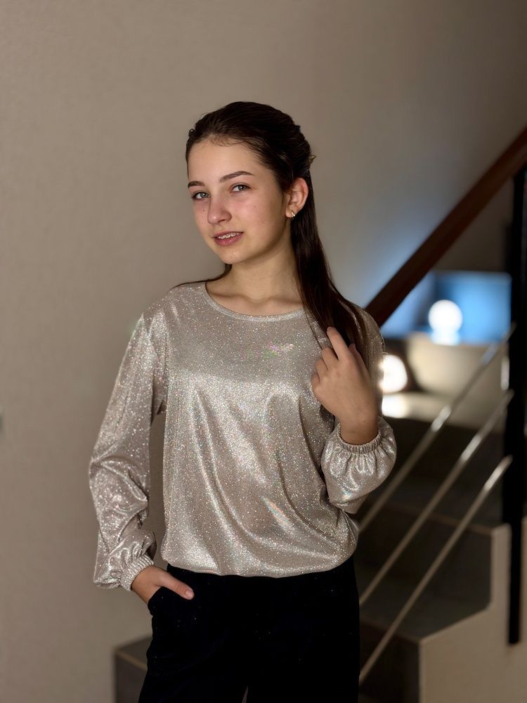 Блуза Люрекс, Айворі