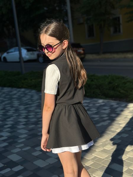 Спідничка + шорти Коттон, Чорна